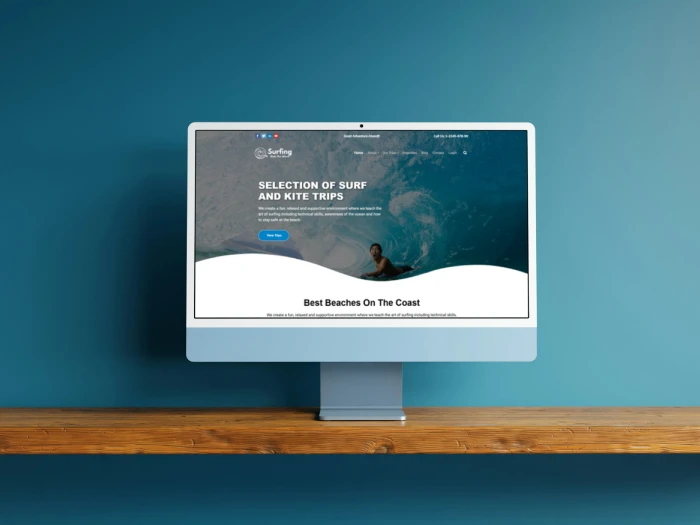 Surfing Kajabi Website Theme