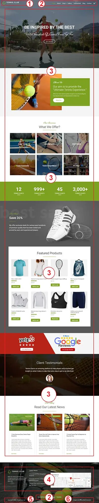 TennisClub Pro Premium WordPress Theme Documentation