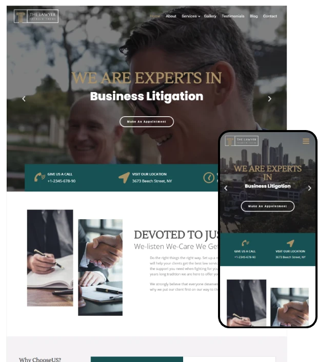 Lawyer WordPress Theme