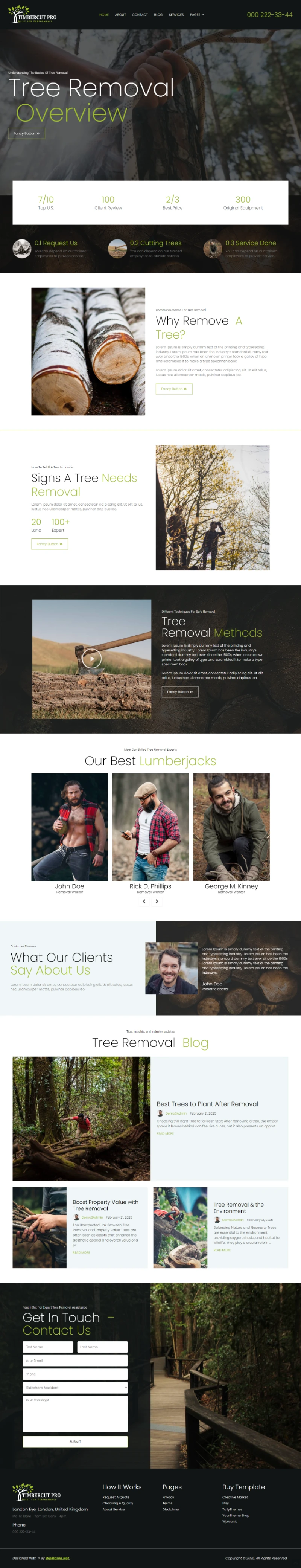 TimberCut Pro Kajabi Template Home Page