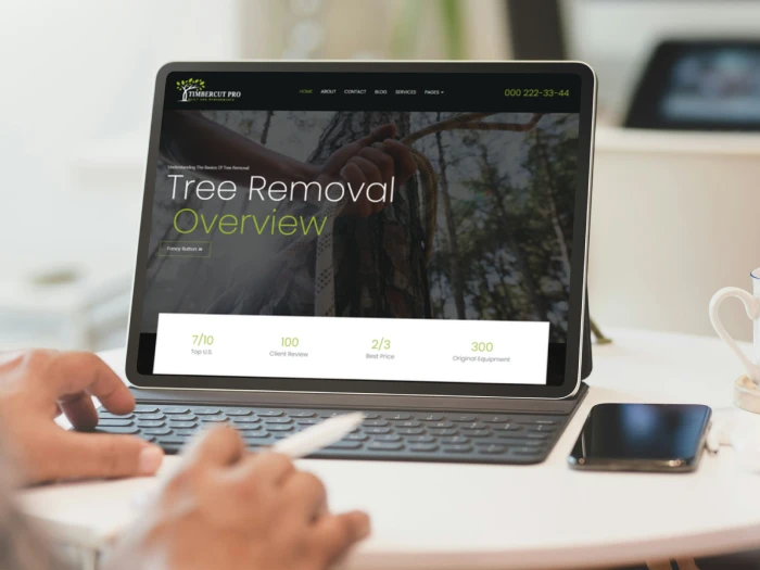TimberCut Pro Kajabi Website Theme
