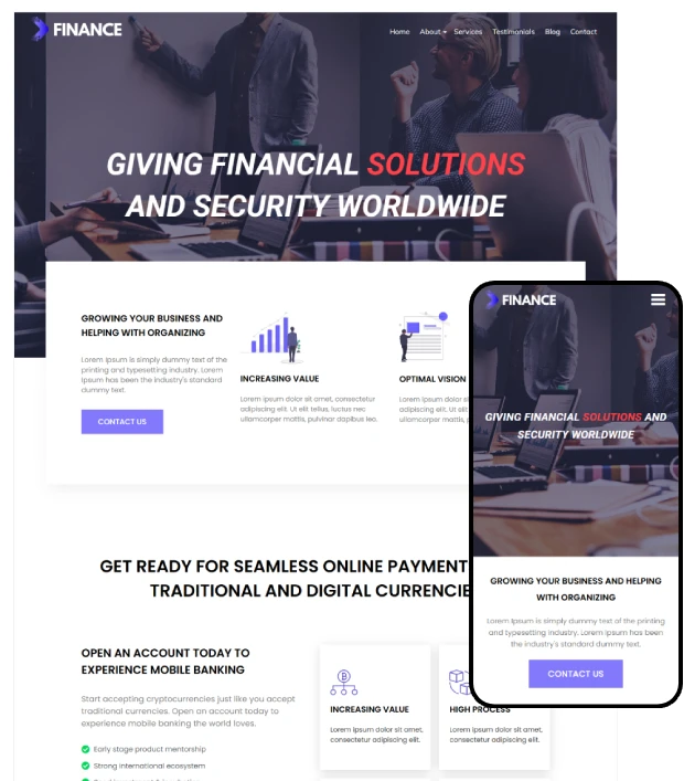 Finance WordPress Theme - TotalFinance