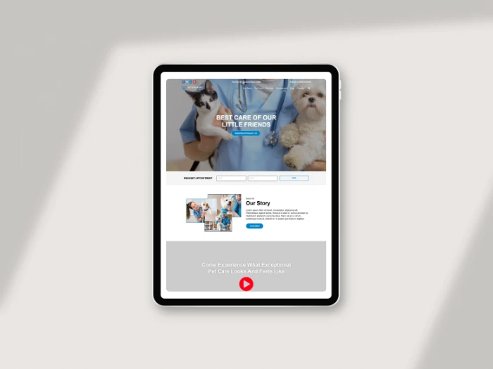 Veterinary Clinic Nivora Kajabi Website Theme