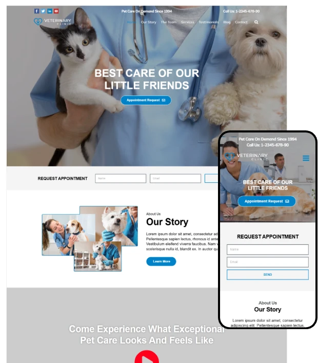 Veterinary Clinic WordPress Theme - Veterinary Clinic