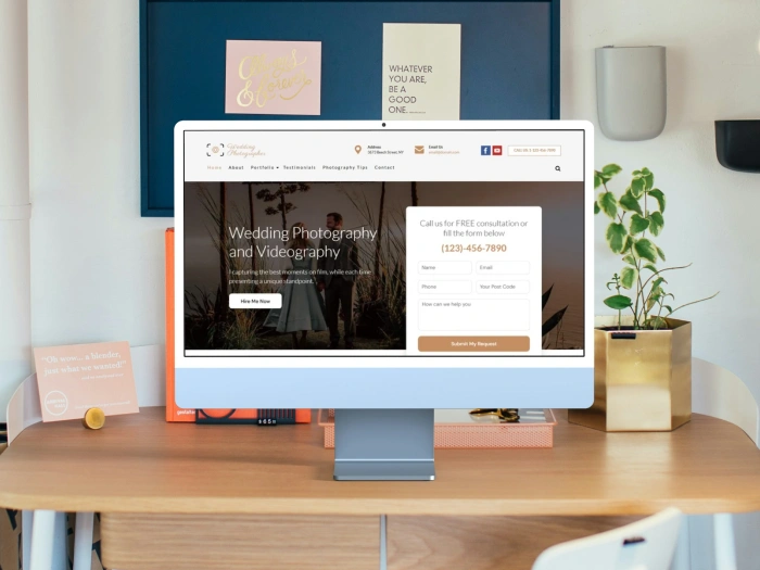 WeddingPhotographer Pro Kajabi Website Theme