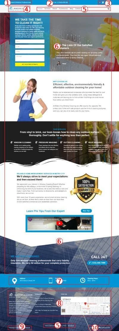 Window Cleaner Premium WordPress Theme Documentation